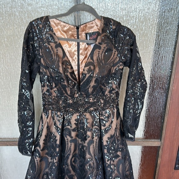 Mac Duggal SEQUIN EMBELLISHED A-LINE COCKTAIL DRESS size 6 New $598 sold out - Picture 7 of 14